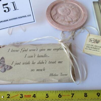Dad's Fish Tails and Other Wall Plaques and 1 Coaster