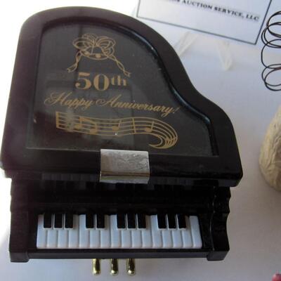 50th Anniversary Piano Music Box Works, and Decorative Items