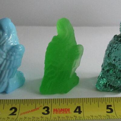 3 Older Small Boyd Glass Eagles