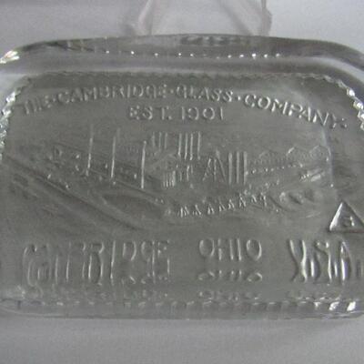 Older Cambridge Glass Paperweight