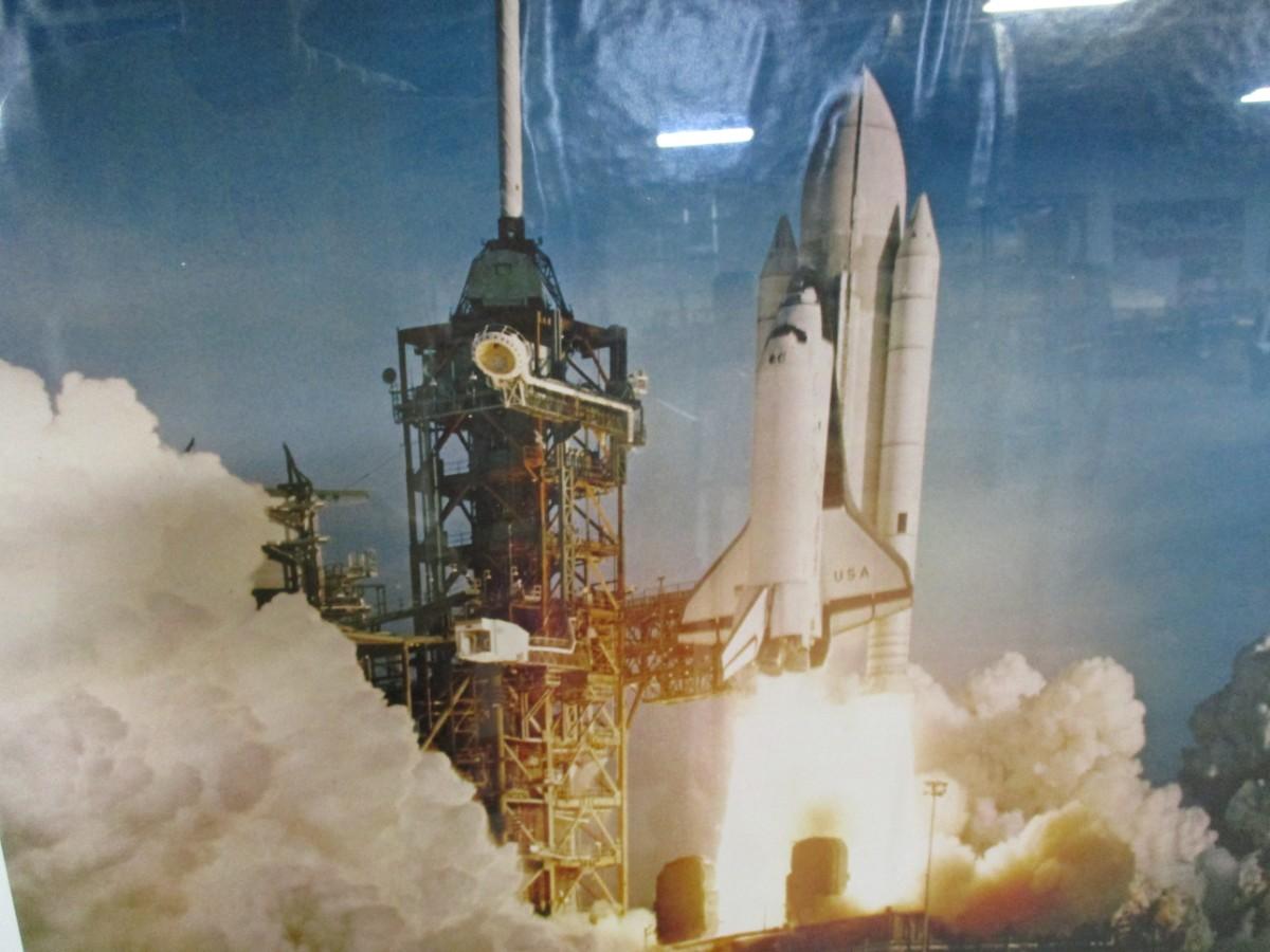 First Launch Of Space Shuttle Columbia Poster | EstateSales.org