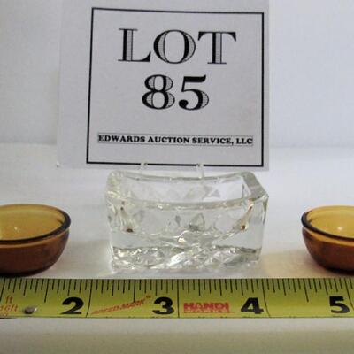3 Vintage Glass Open Salts