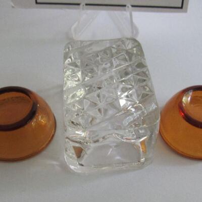 3 Vintage Glass Open Salts