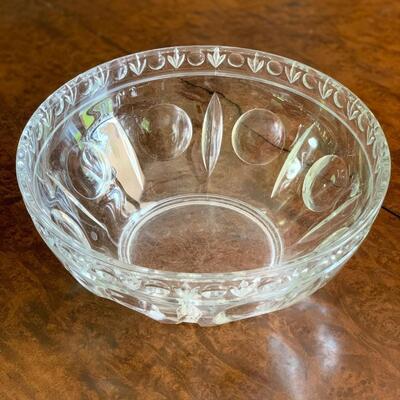 Vintage Clear Glass Bubble Bowl