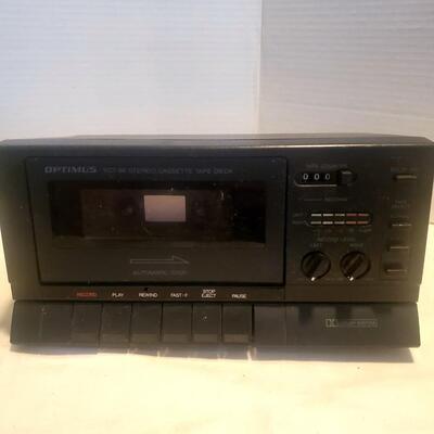Optimus Stereo Cassette Tape Player - Works