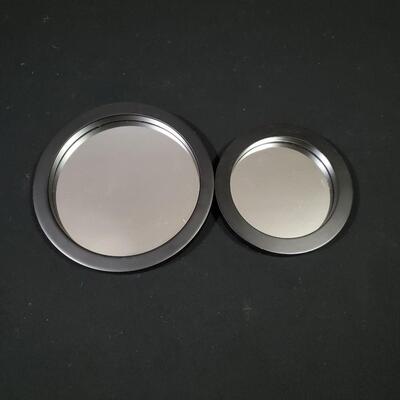 2 Circle Mirrors Wall DÃ©cor - 7'' & 9''