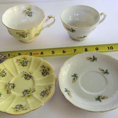 2 Cup and Saucer Sets, 1 Julia, Royal Albert, England