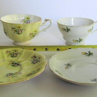 2 Cup and Saucer Sets, 1 Julia, Royal Albert, England