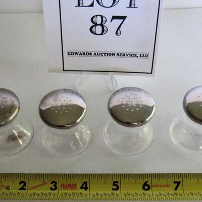 4 Matching Little Salt and Pepper Shakers