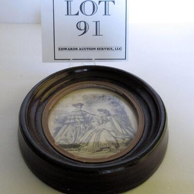 Small Antique Oval Picture