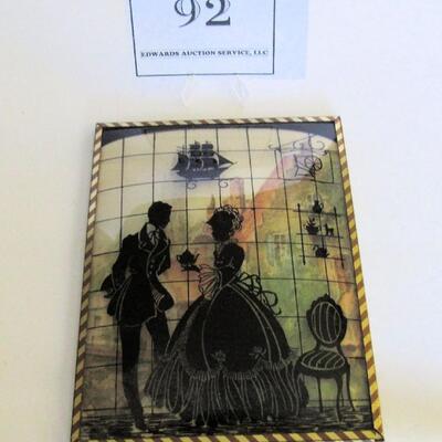 Pretty Reverse Painted Sillhouette Picture