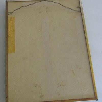 Nice Vintage Reverse Painted Silhouette Picture