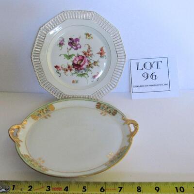 2 Antique Bavarian Plates