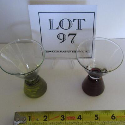 2 Paperweight Shot Glasses, Princess Cruise Lines