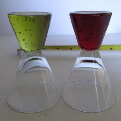 2 Paperweight Shot Glasses, Princess Cruise Lines