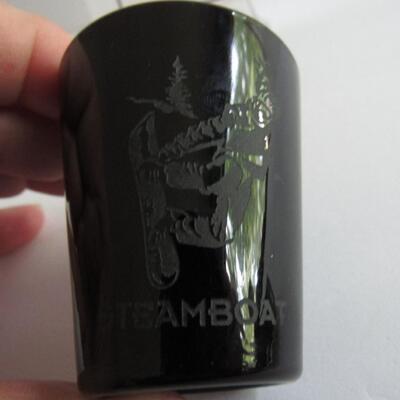 Vintage Toothpick Holders and Steamboat Shot Glass