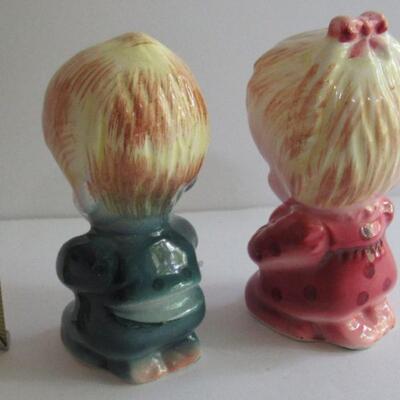 Praying Boy and Girl Salt and Pepper Shakers