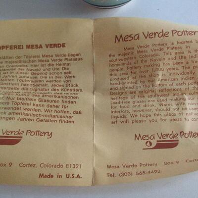 Older Mesa Verde Small Pottery Vase, Silas, Navajo