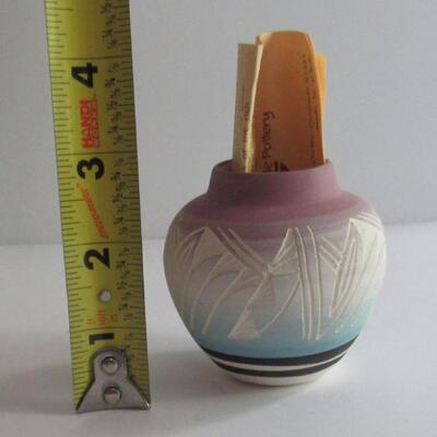 Older Mesa Verde Small Pottery Vase, Silas, Navajo