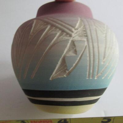 Older Mesa Verde Small Pottery Vase, Silas, Navajo