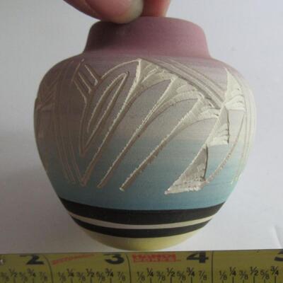 Older Mesa Verde Small Pottery Vase, Silas, Navajo