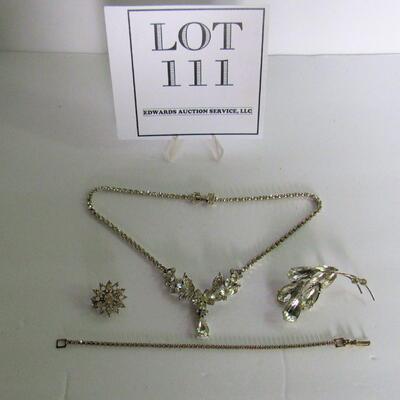 Vintage Rhinestone Jewelry Lot