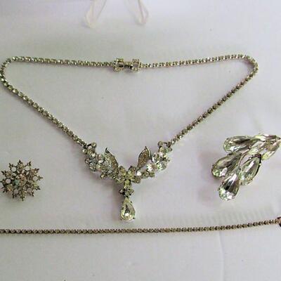 Vintage Rhinestone Jewelry Lot