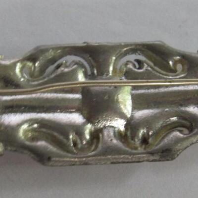 Neat Art Deco Rhinestone Broach