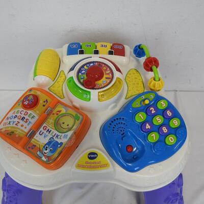 VTech Sit-to-Stand Learn & Discover Table, Activity Toy, Used, Missing Phone