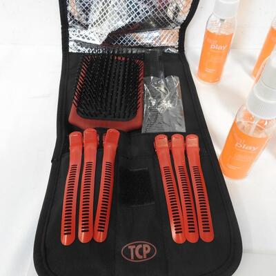 TrueCeramicPro Infrared Hair Straightener & 5 Bottles heat play Thermal Styler
