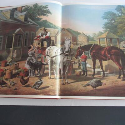 Nice! Huge Limited Edition 827/1500 Leatherbound Currier and Ives America Book, 1979