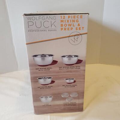 NEW Wolfgang Puck 12 Piece Mixing Bowl & Prep Set