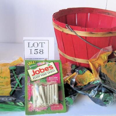 Basket, Plant Food Spikes, Garden Pegs