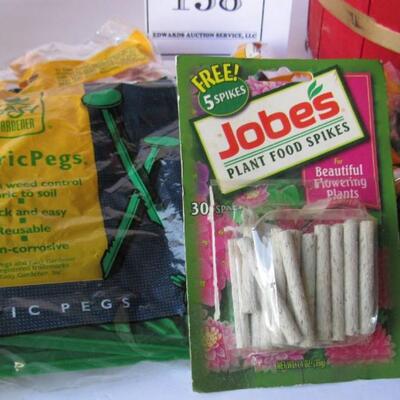 Basket, Plant Food Spikes, Garden Pegs