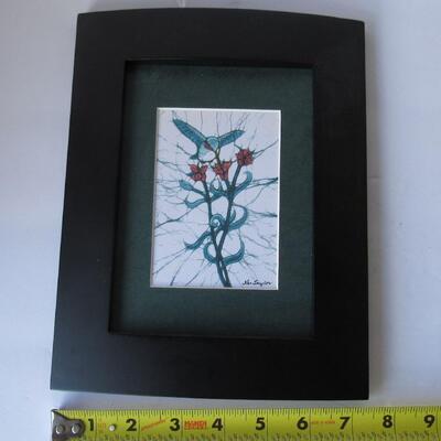 Pretty Hummingbird Picture, Small, No Glass