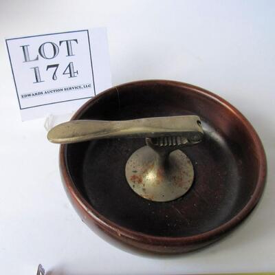 Vintage Wood and Metal Nut Cracker