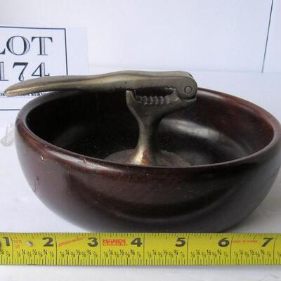 Vintage Wood and Metal Nut Cracker
