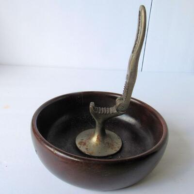 Vintage Wood and Metal Nut Cracker