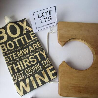 Wood Sink Cutting Board, Bun Basket, Cloth Bottle