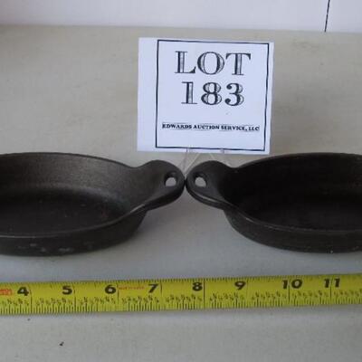 2 Small Lodge Cast Iron Individual Bakers