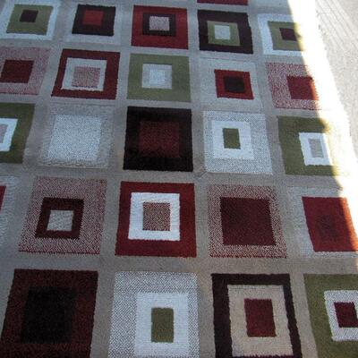 Large 63" x 86" Rug Multi Colored, Color is Off in Photos - More Brownish Colors