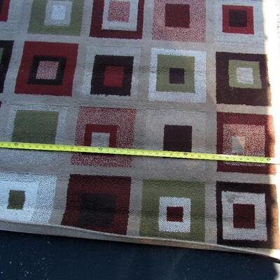 Large 63" x 86" Rug Multi Colored, Color is Off in Photos - More Brownish Colors