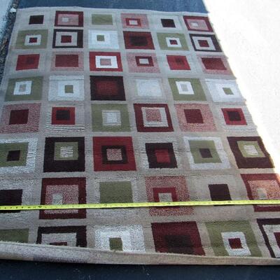 Large 63"x85" Rug, More Brown Tones In Person, Read Description
