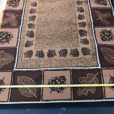 Pretty Large Rug, 63"x85" Nice Brown Tones