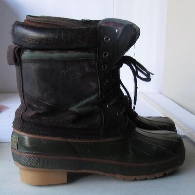 Men's Size 10 Steel Toed Boots, Bay Area Traders