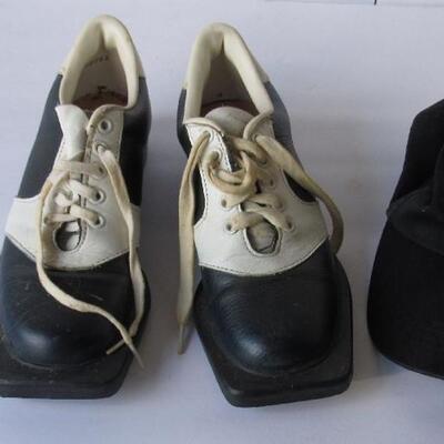 Golf Cap and Men's Older Fels Cross Country Ski Shoes