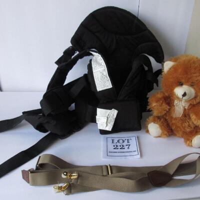 Baby Carrier, Teddy Bear and Suspenders