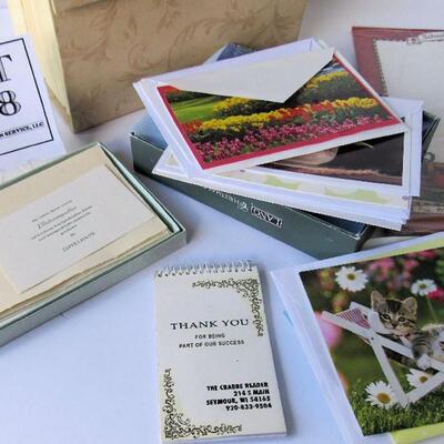 Lot of Misc Greeting Cards, Card Holder, Stationary