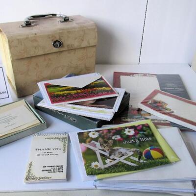 Lot of Misc Greeting Cards, Card Holder, Stationary