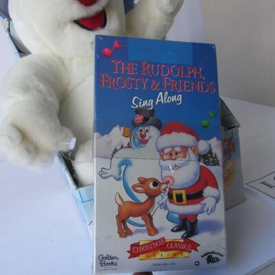 Unused Frosty the Snowman Plush Guy With DVD